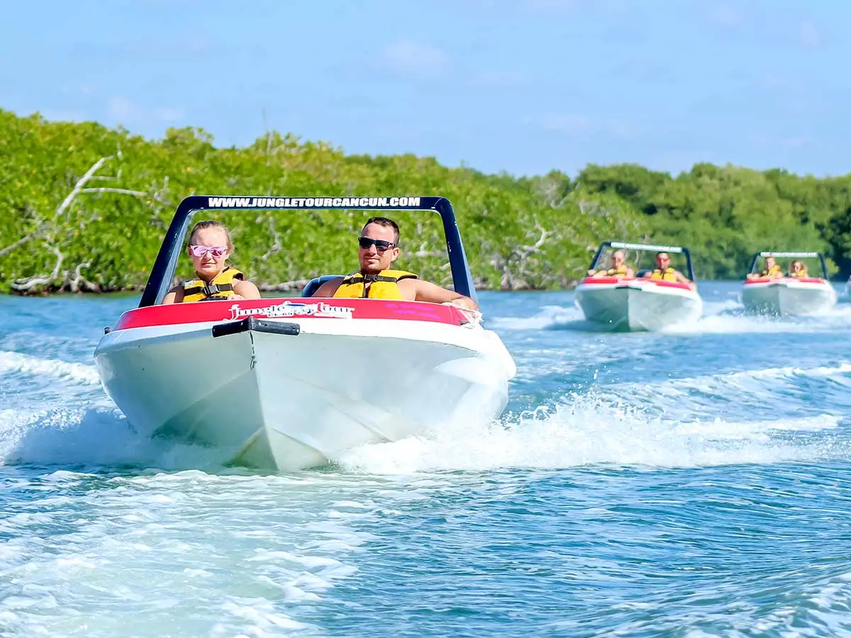 Cancun Jungle Tour - Speed Boat and Snorkeling Tours in Cancun